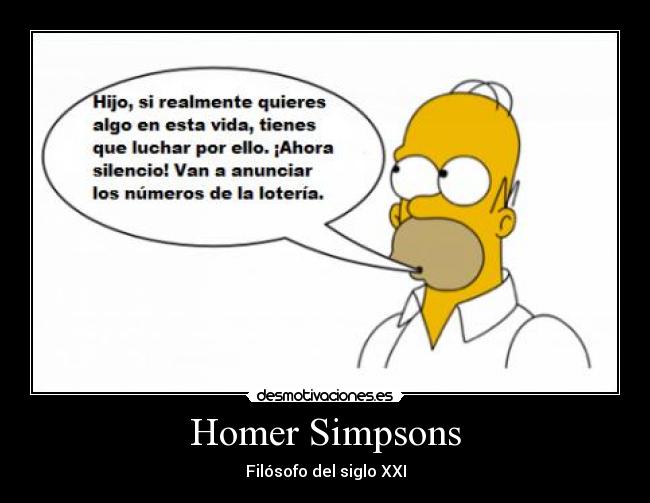 Homer Simpsons - Filósofo del siglo XXI