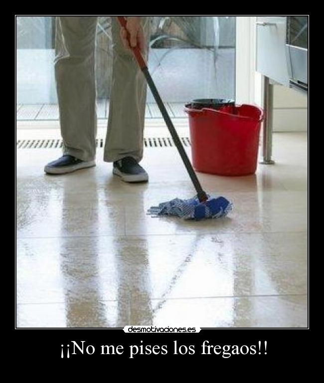 ¡¡No me pises los fregaos!! -