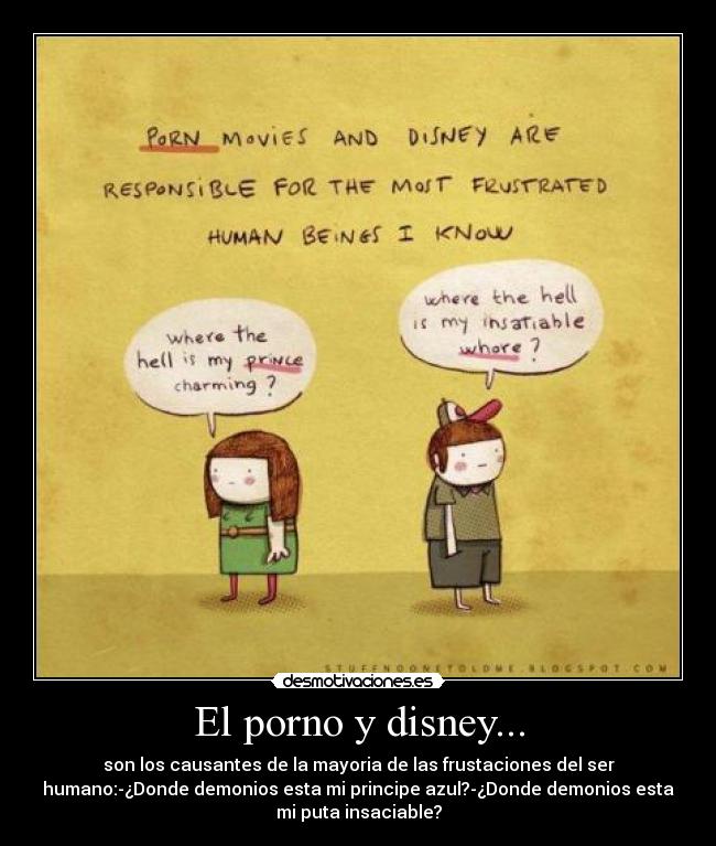 El porno y disney... -