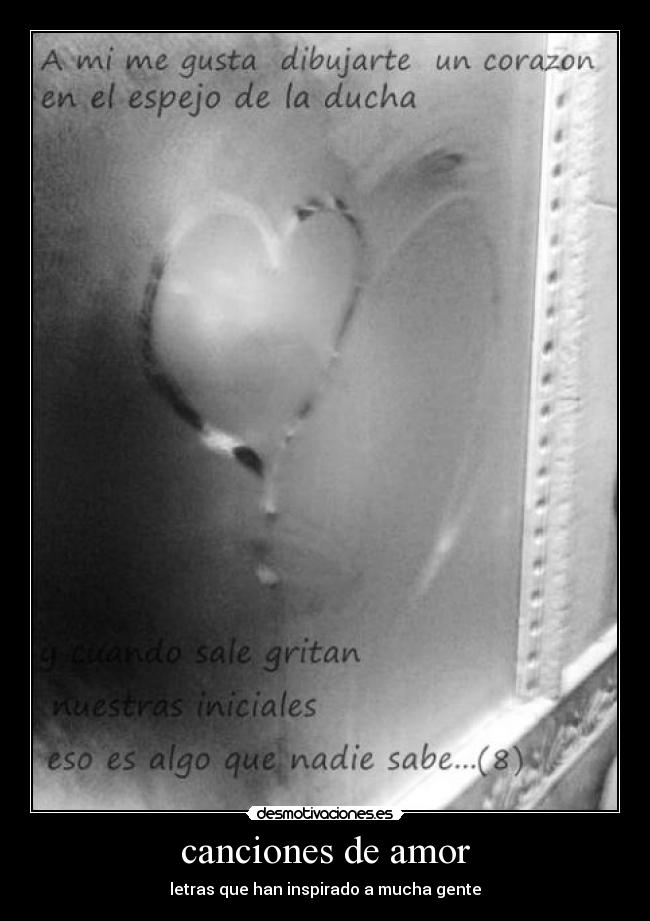 canciones de amor - letras que han inspirado a mucha gente