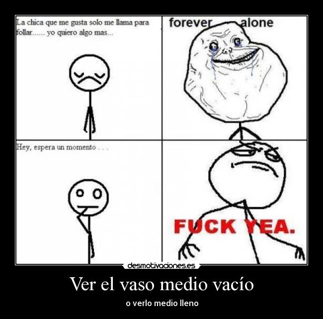 Ver el vaso medio vacío - 