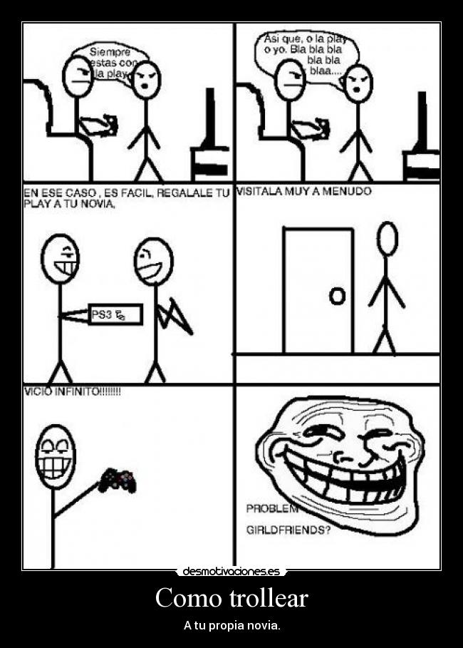 Como trollear - A tu propia novia.