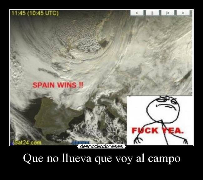 Que no llueva que voy al campo -