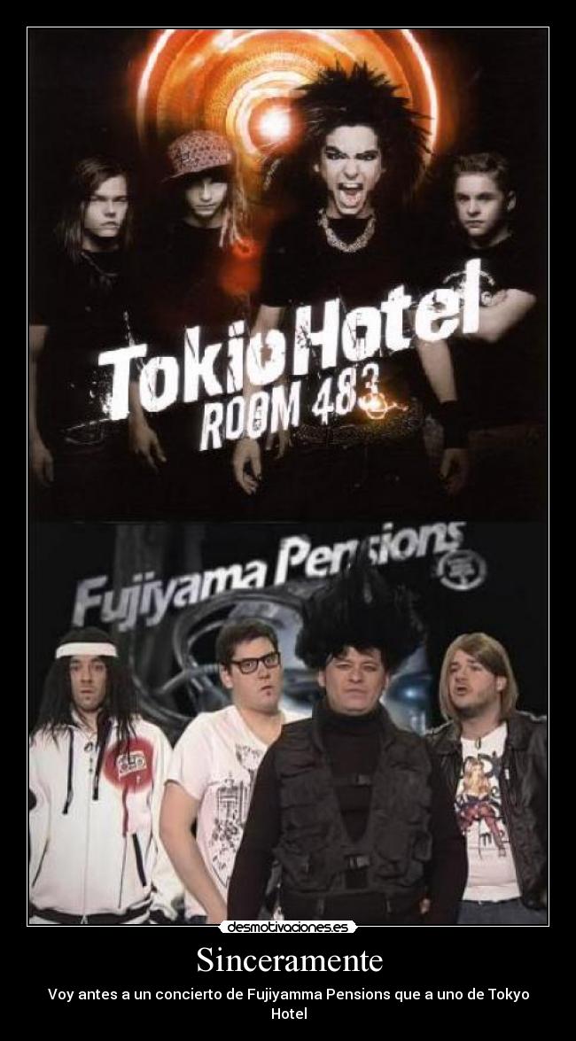 carteles tokyo hotel desmotivaciones