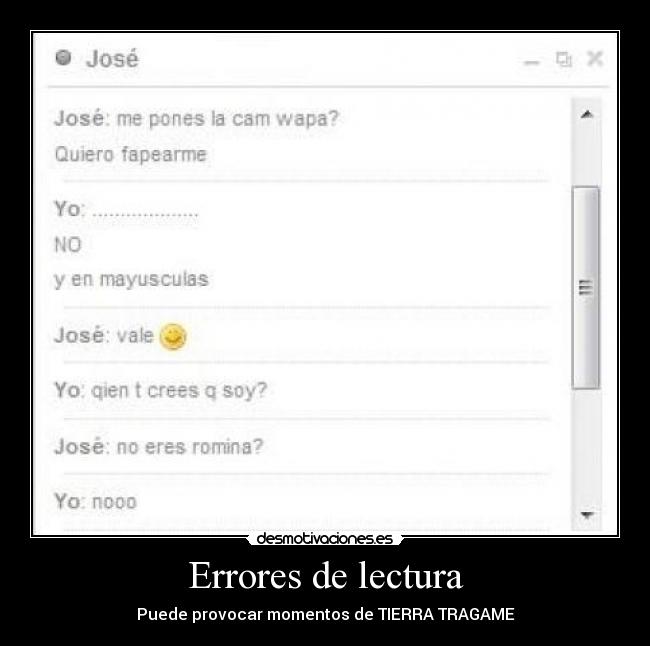 Errores de lectura -