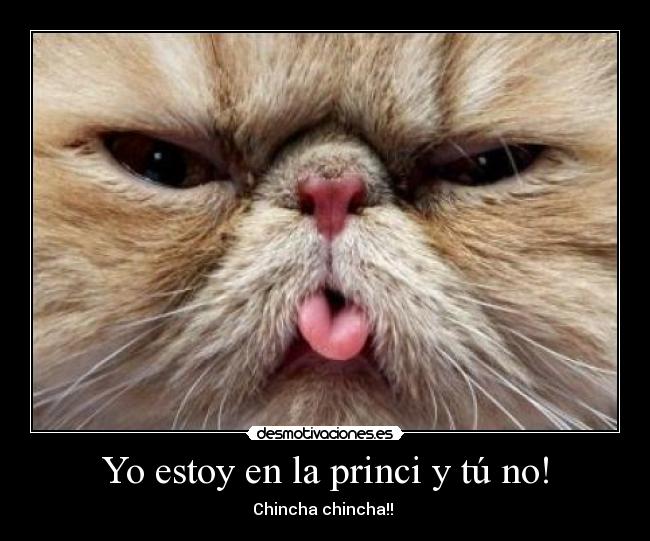 Yo estoy en la princi y tú no! -