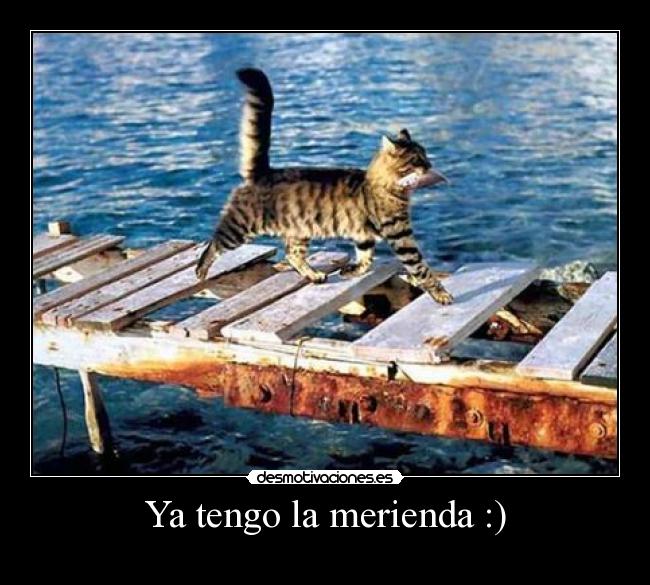 Ya tengo la merienda :) -