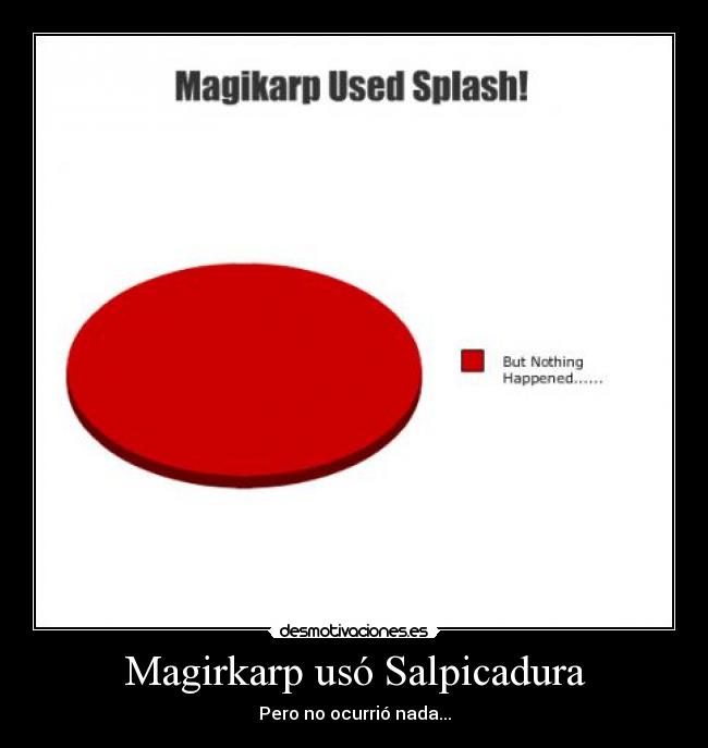 carteles magirkarp uso salpicadura pero ocurrio nada desmotivaciones