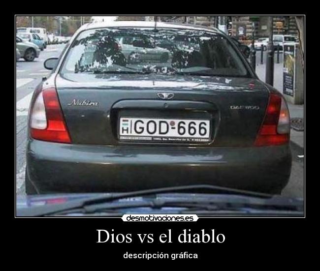 Dios vs el diablo - descripción gráfica
