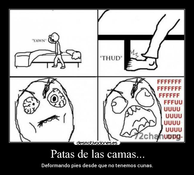 Patas de las camas... -