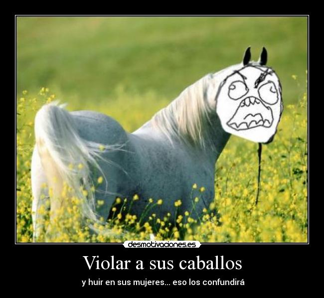 Violar a sus caballos -
