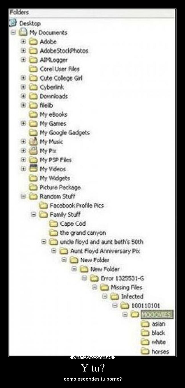 Y tu? - como escondes tu porno?