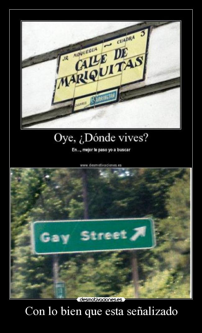 Con lo bien que esta señalizado -