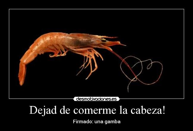 Dejad de comerme la cabeza! -