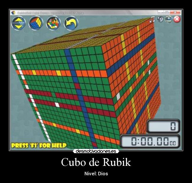 Cubo de Rubik - Nivel: Dios