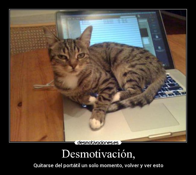 Desmotivación, - 