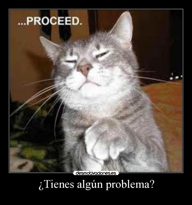 ¿Tienes algún problema? -