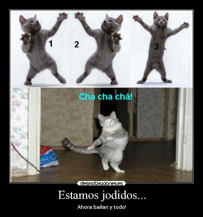Estamos jodidos... - Ahora bailan y todo!