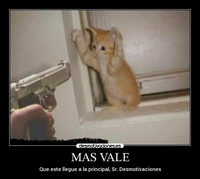MAS VALE - Que este llegue a la principal, Sr. Desmotivaciones