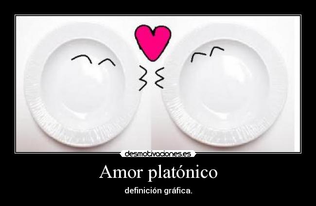 Amor platónico - definición gráfica.