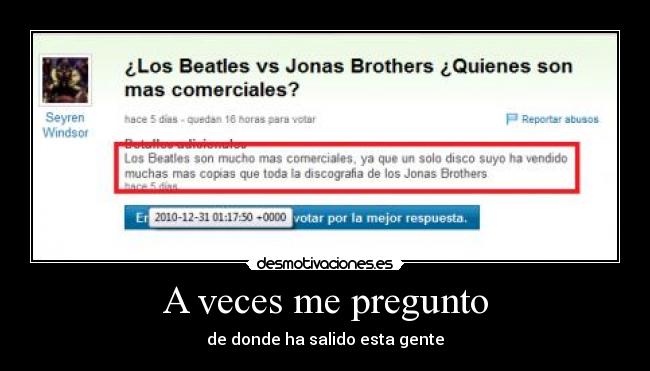 A veces me pregunto - 