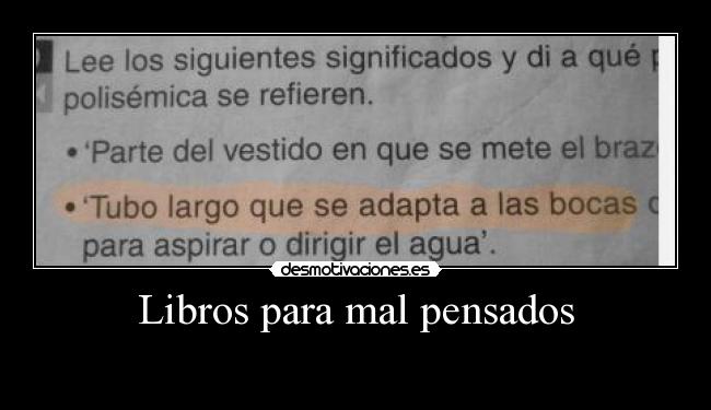 Libros para mal pensados -