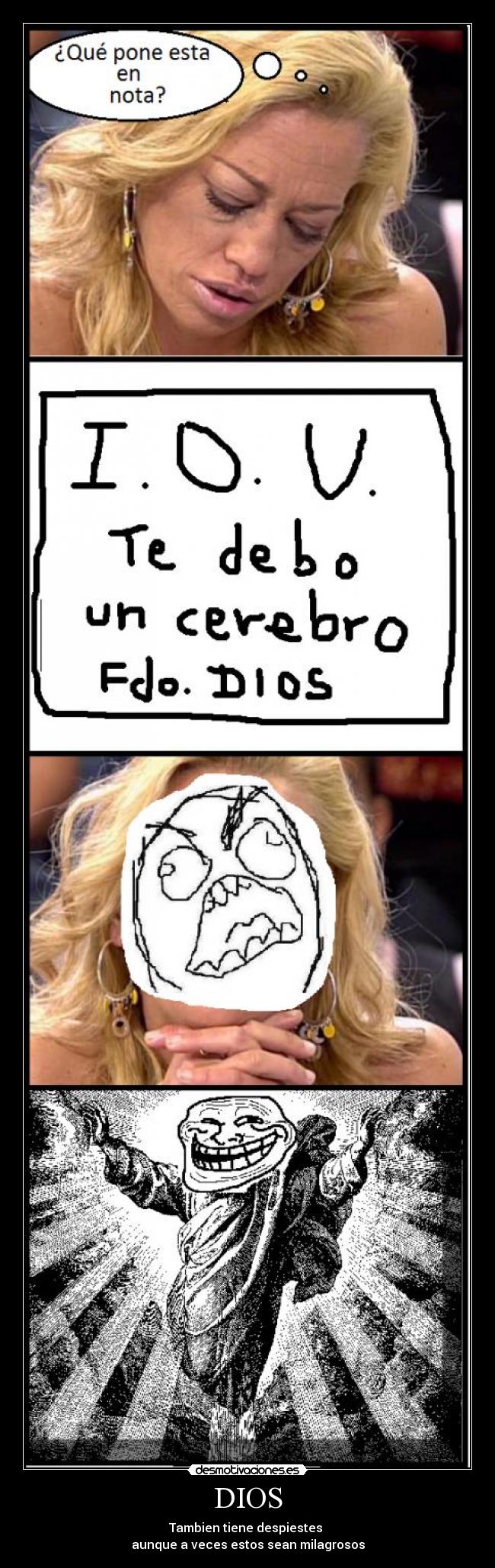 DIOS - Tambien tiene despiestes
aunque a veces estos sean milagrosos