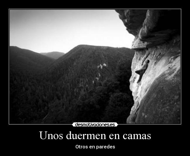 Unos duermen en camas - 