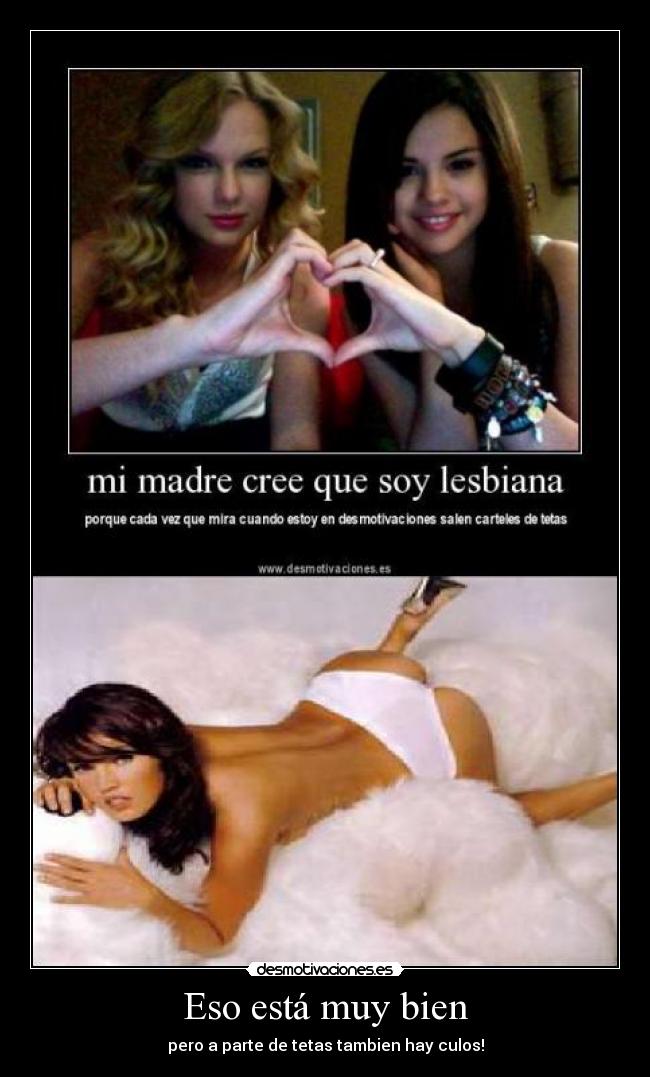 Eso está muy bien - pero a parte de tetas tambien hay culos!