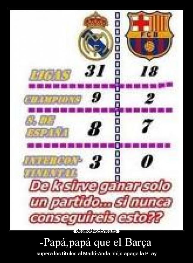 -Papá,papá que el Barça  - 