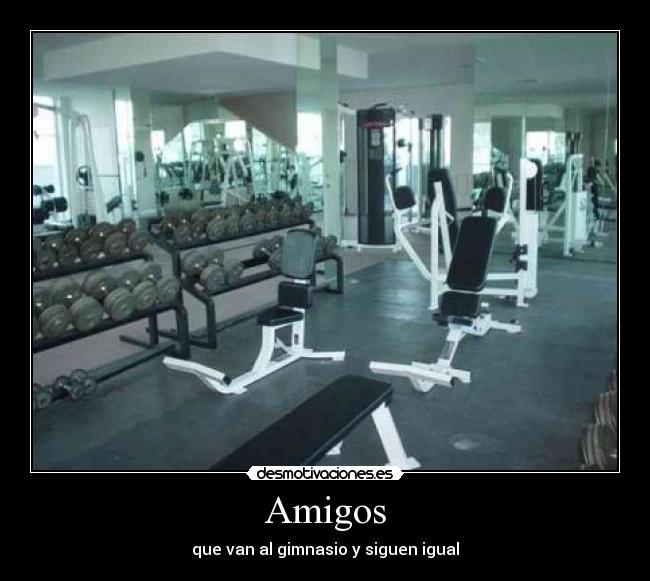 carteles amigos gym desmotivaciones