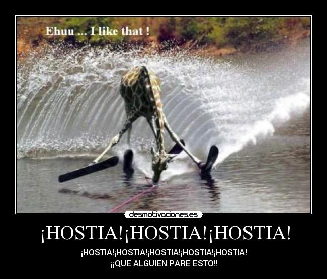 ¡HOSTIA!¡HOSTIA!¡HOSTIA! -