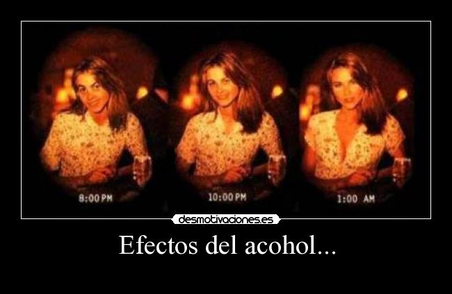 carteles efectos del acohol desmotivaciones