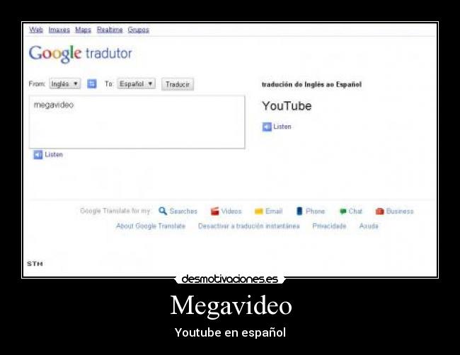 Megavideo - Youtube en español