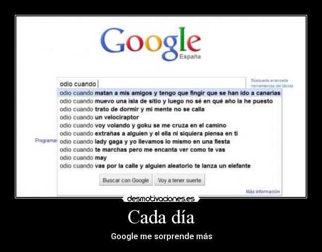 Cada día - Google me sorprende más