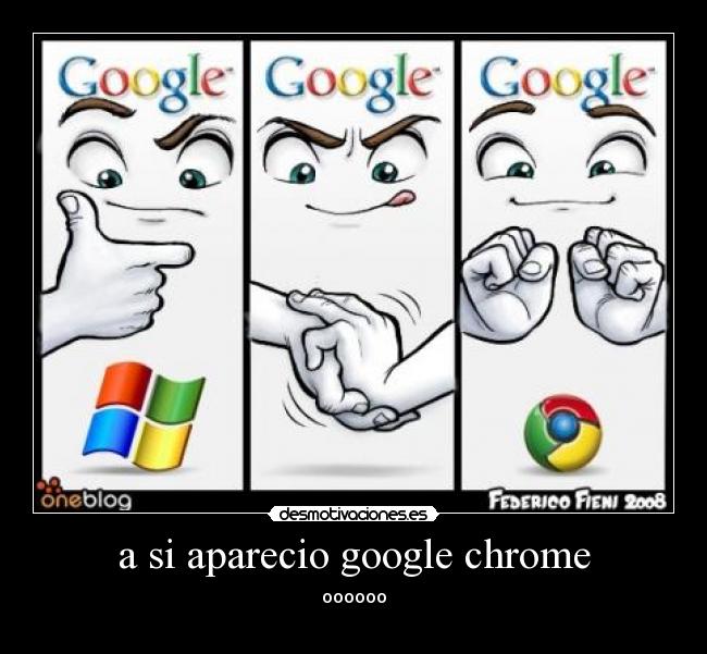 a si aparecio google chrome - 