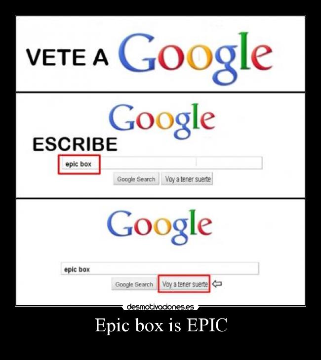 Epic box is EPIC -