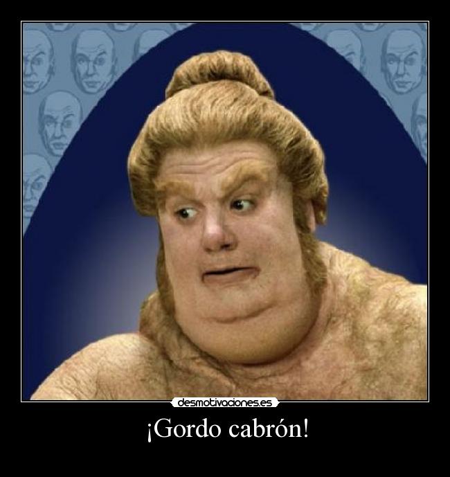 ¡Gordo cabrón! -