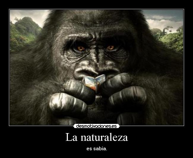 La naturaleza - es sabia.
