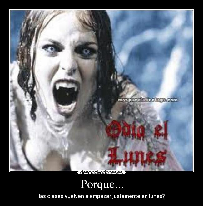 Porque... -