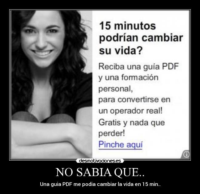 NO SABIA QUE.. -