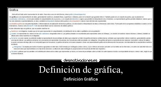 Definición de gráfica, - 