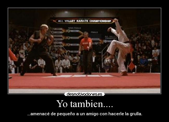 Yo tambien.... - ...amenacé de pequeño a un amigo con hacerle la grulla.