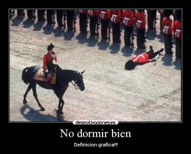 No dormir bien -