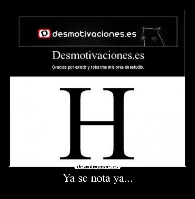Ya se nota ya... -
