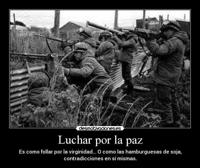 Luchar por la paz -