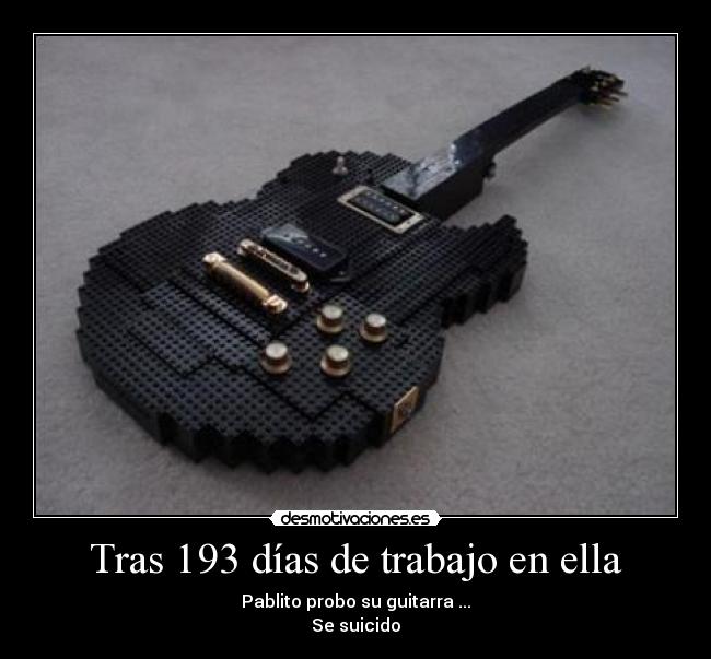 carteles trabajo guitarra lego desmotivaciones