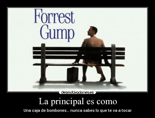 La principal es como - 