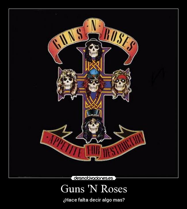 carteles guns roses desmotivaciones