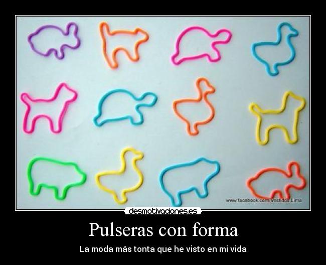 Pulseras con forma - 